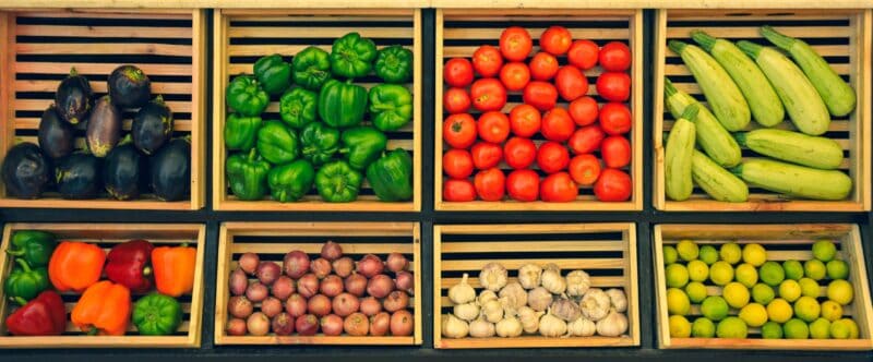 Grøntsager varieret kost